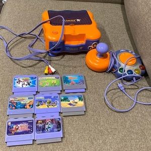 Vtech Consol one controller and games